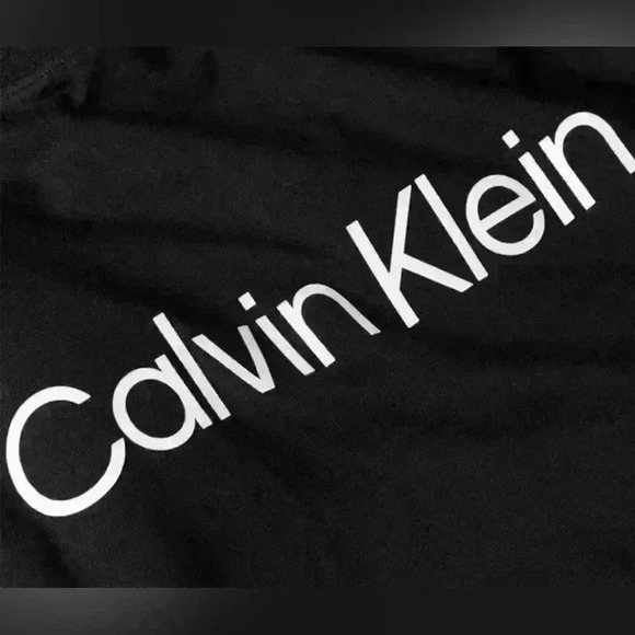 CALVIN KLEIN WOMEN TOP RUNNING PRINTED LOGO GOLD SIZE S - Picture 5 of 5